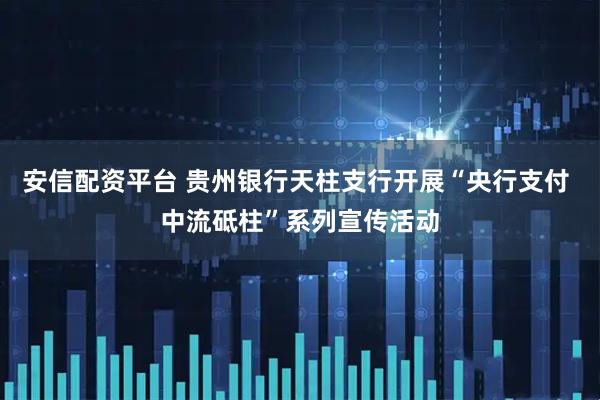 安信配资平台 贵州银行天柱支行开展“央行支付 中流砥柱”系列宣传活动